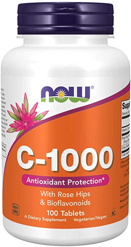 Витамин С Now Vitamin C-1000 with Rose NO TR 100 tabl