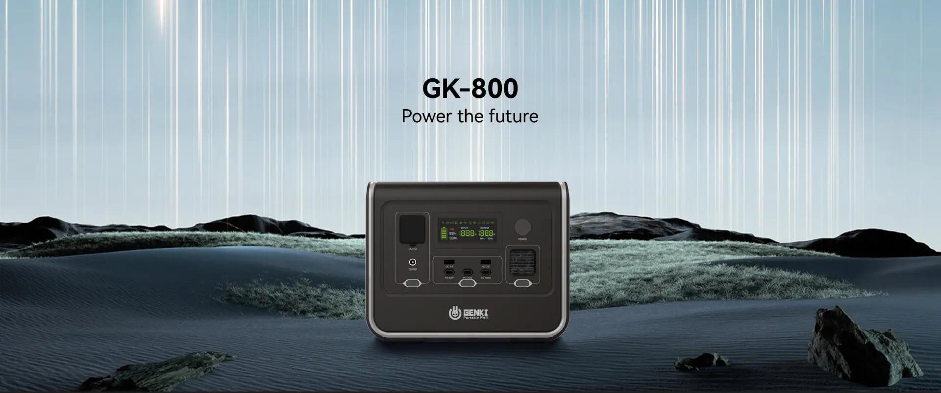 Станція портативна зарядна GENKI GK-800 LIFEPO4 з сонячною панеллю 800W - фото 8