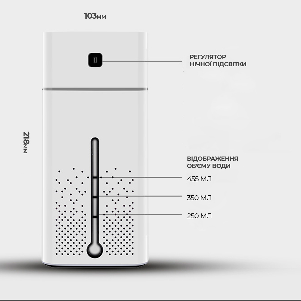 Зволожувач повітря Losso H-40 Білий (240974929) - фото 6