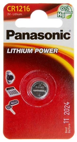 Батарейки Panasonic CR1216 3V 1 шт. (CR-1216EL/1B)