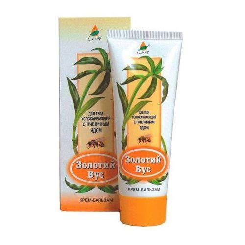 Крем-бальзам ЗОЛОТОЙ УС с успокаивающим пчелиным ядом 75 мл