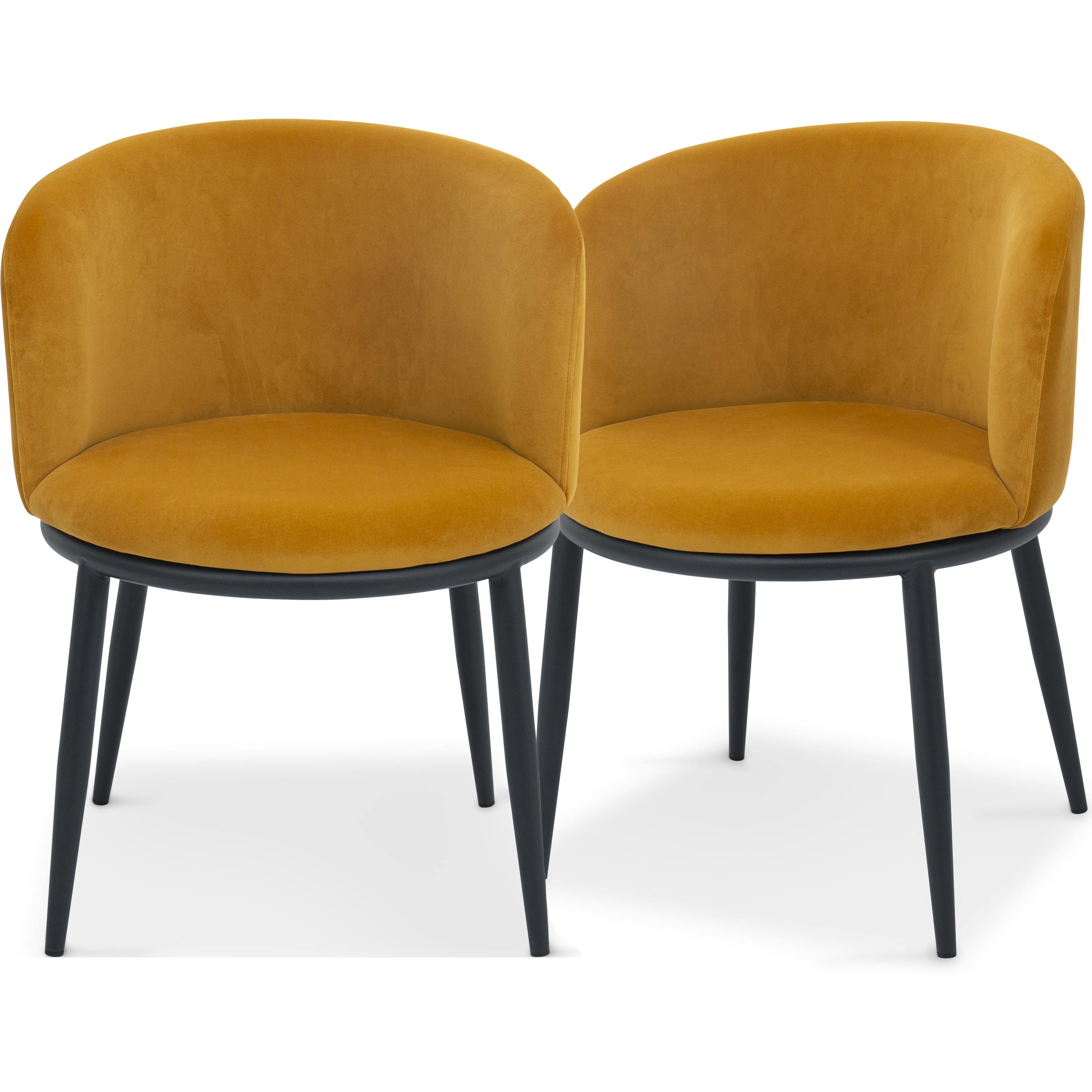 Комплект из 2-х обеденных стульев Bali Spicy saffron velvet (16056)