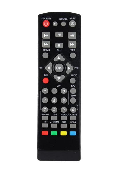 Пульт для DVB-T2 тюнера Romsat T2020
