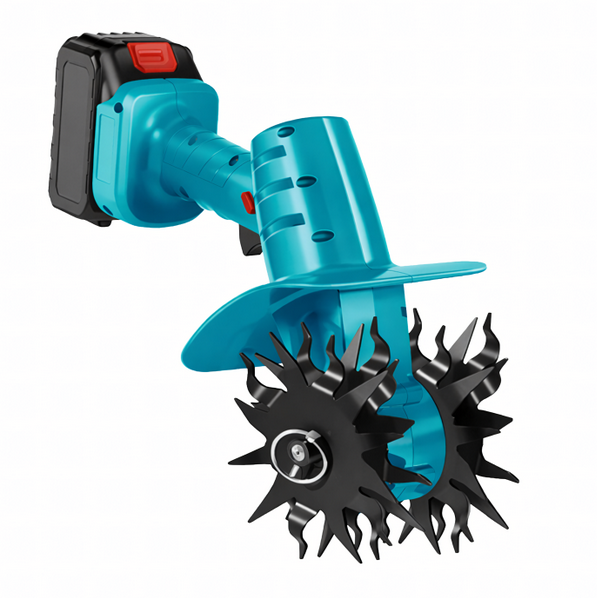 Культиватор 18В 2 лезвия 165 мм 2 аккумулятора 1500 мАч рыхление почвы до 195 мм (G6685)