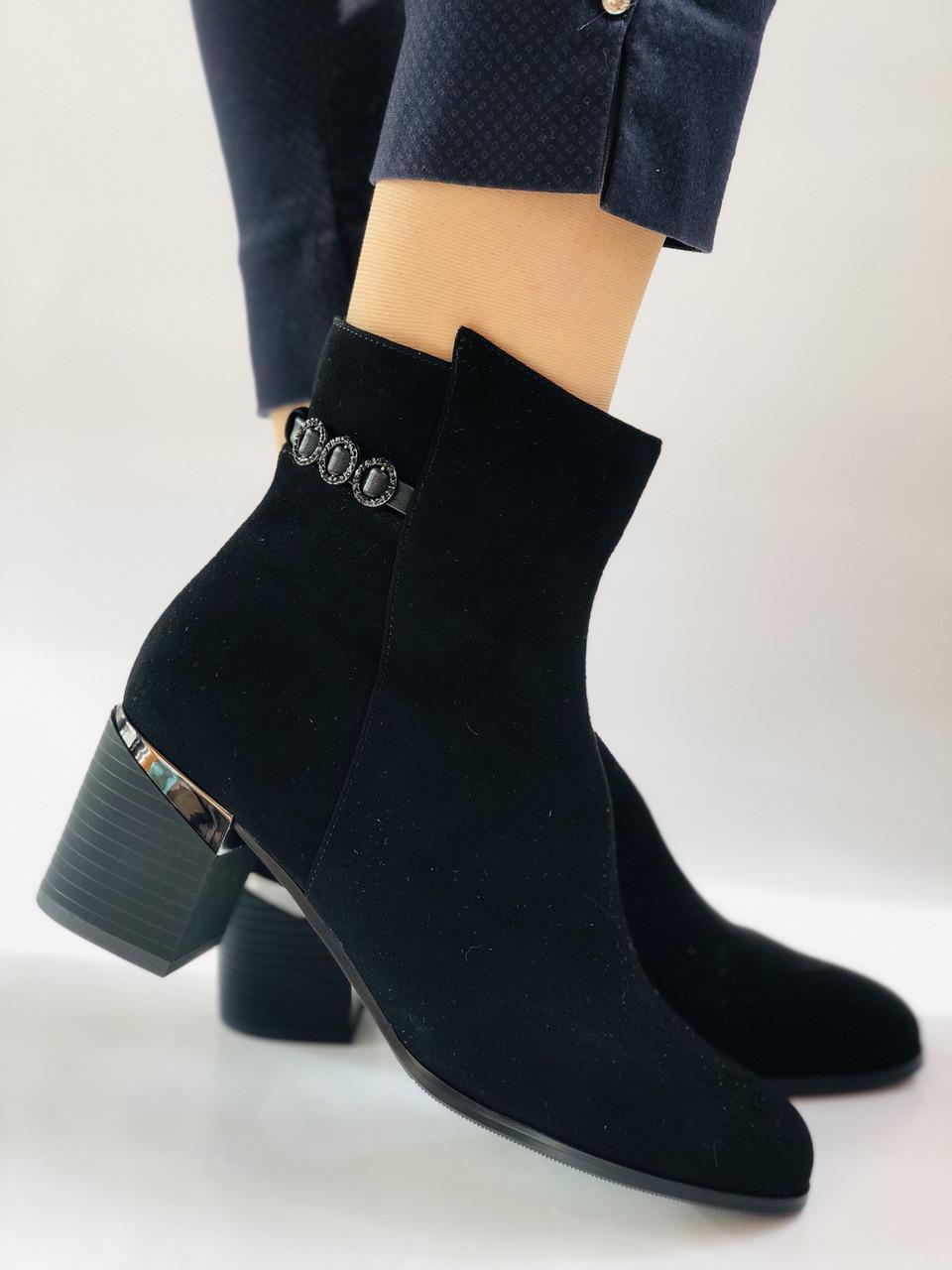 Ботильоны женские осенние Erisses р. 40 25.5 см Черный (2253) - фото 5 Ботильоны женские осенние Erisses р. 40 25.5 см Черный (2253) - фото 5