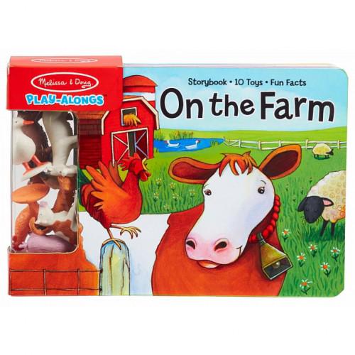 Развивающая игрушка Melissa&Doug книга с фигурками сельскохозяйственных животных (MD31285)