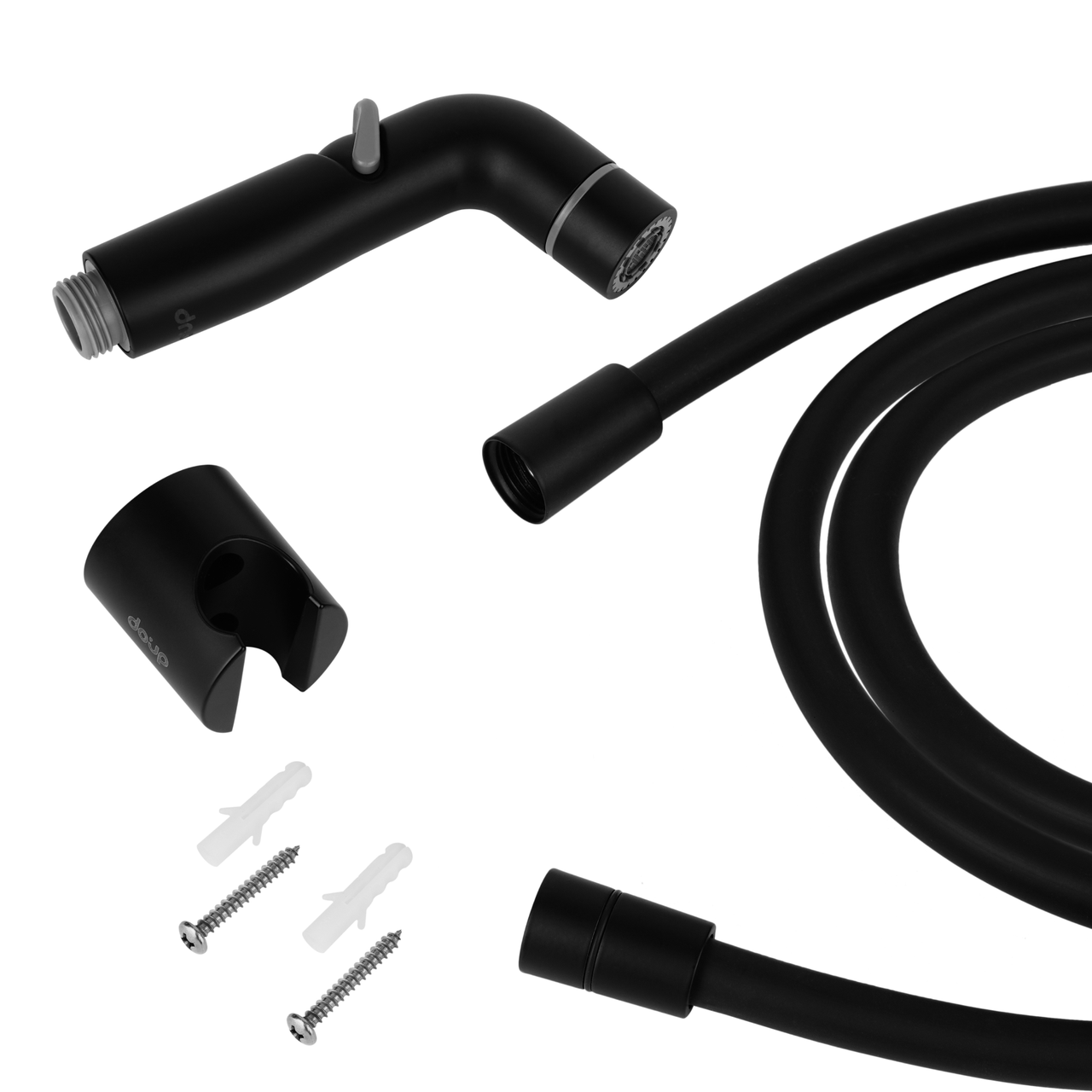 Набір гігієнічний Drop SHB-2BL/RND+SET із душ-бідетою зі шлангом/тримачем Чорний (24237578) - фото 10 Набір гігієнічний Drop SHB-2BL/RND+SET із душ-бідетою зі шлангом/тримачем Чорний (24237578) - фото 10