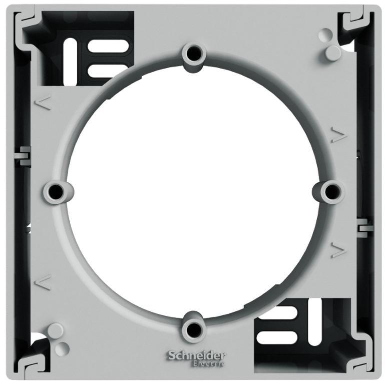 Коробка одноместная Schneider Electric Asfora для наружного монтажа Алюминий (EPH6100161)