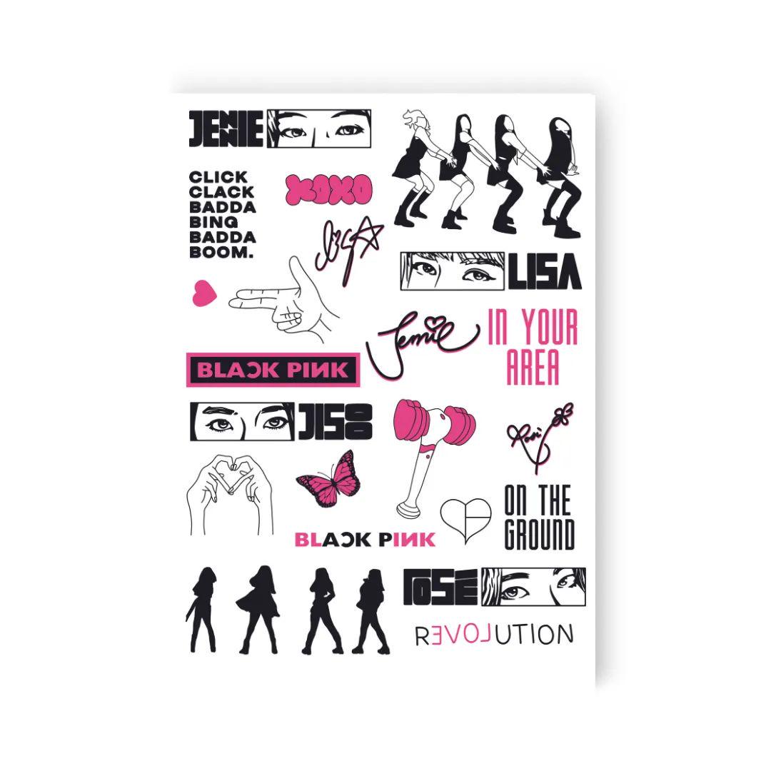 Детские тату Black/Pink (238054)