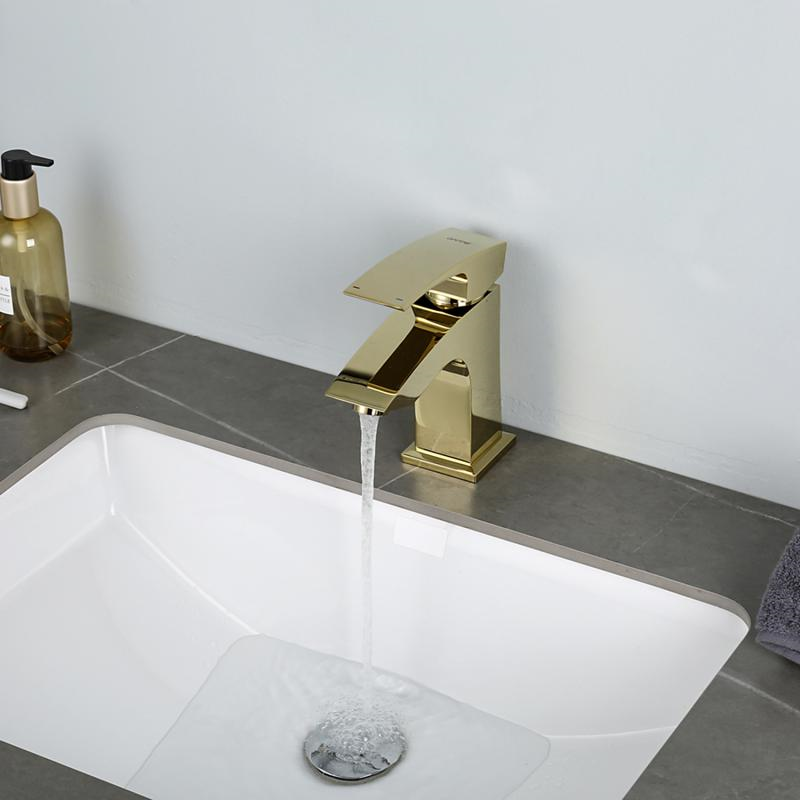 Смеситель для умывальника Gappo G1007-13 Золотой (1045060) - фото 5 Смеситель для умывальника Gappo G1007-13 Золотой (1045060) - фото 5