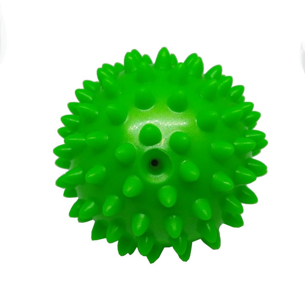 М'яч масажний для стоп та тіла Spiky Ball МФР шипований 8 см Зелений - фото 2