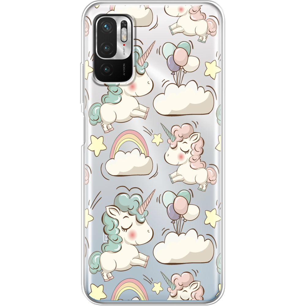 Чехол Boxface Xiaomi Redmi Note 10 5G Unicorns Прозрачный силикон (42639-cc2-42474) Чехол Boxface Xiaomi Redmi Note 10 5G Unicorns Прозрачный силикон (42639-cc2-42474)