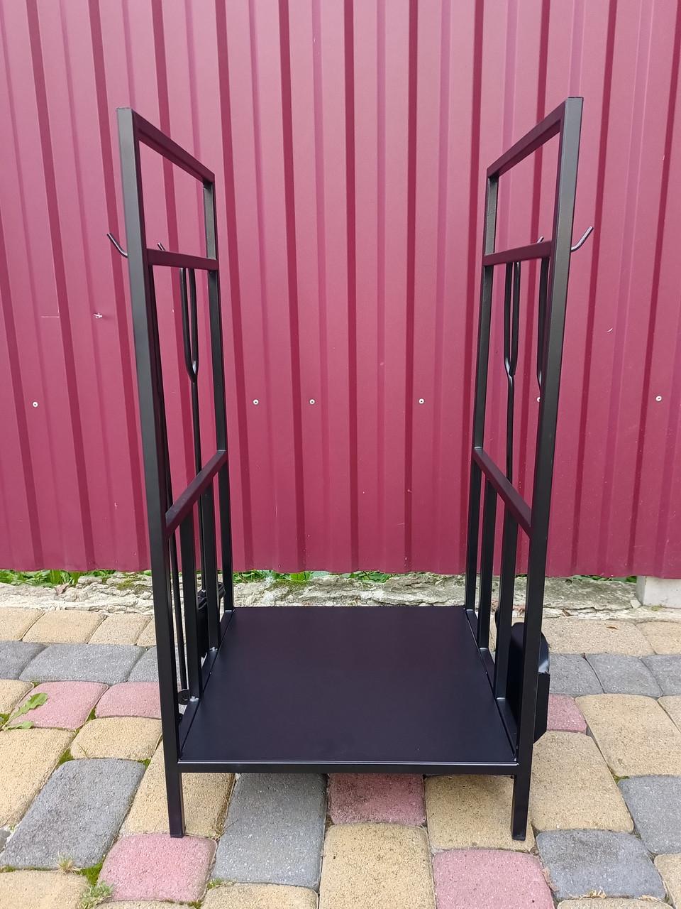 Набор для камина Loft кованый №9 с дровницей Черный (Набір №9 К-012 ЛОФТ) - фото 6 Набор для камина Loft кованый №9 с дровницей Черный (Набір №9 К-012 ЛОФТ) - фото 6