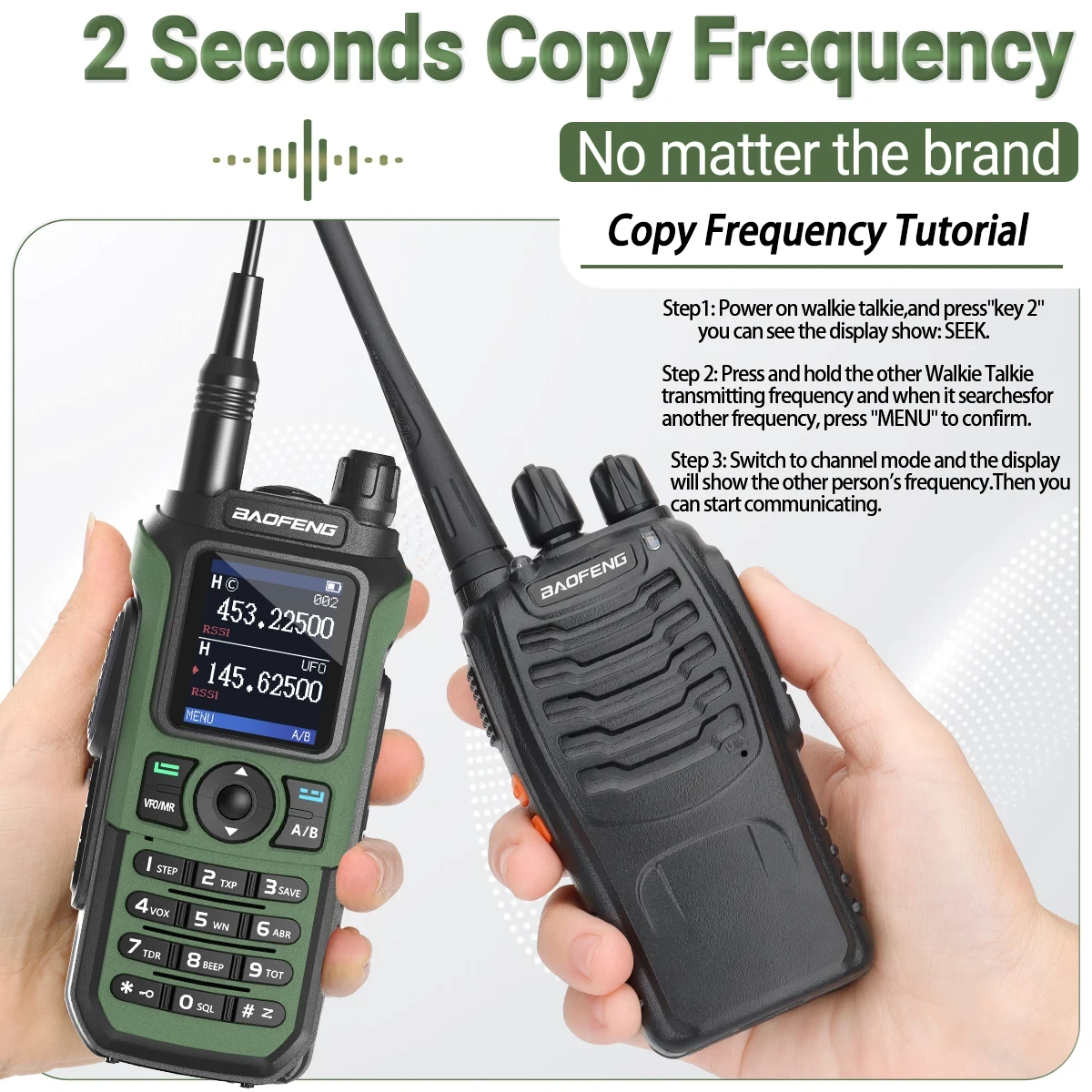 Рація Baofeng UV-21 PRO V2 заряджання type-C до 20 км Grey - фото 4