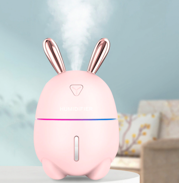 Нічник та зволожувач повітря дитячий 2в1 Humidifier Rabbit Pink (DB0042) - фото 3