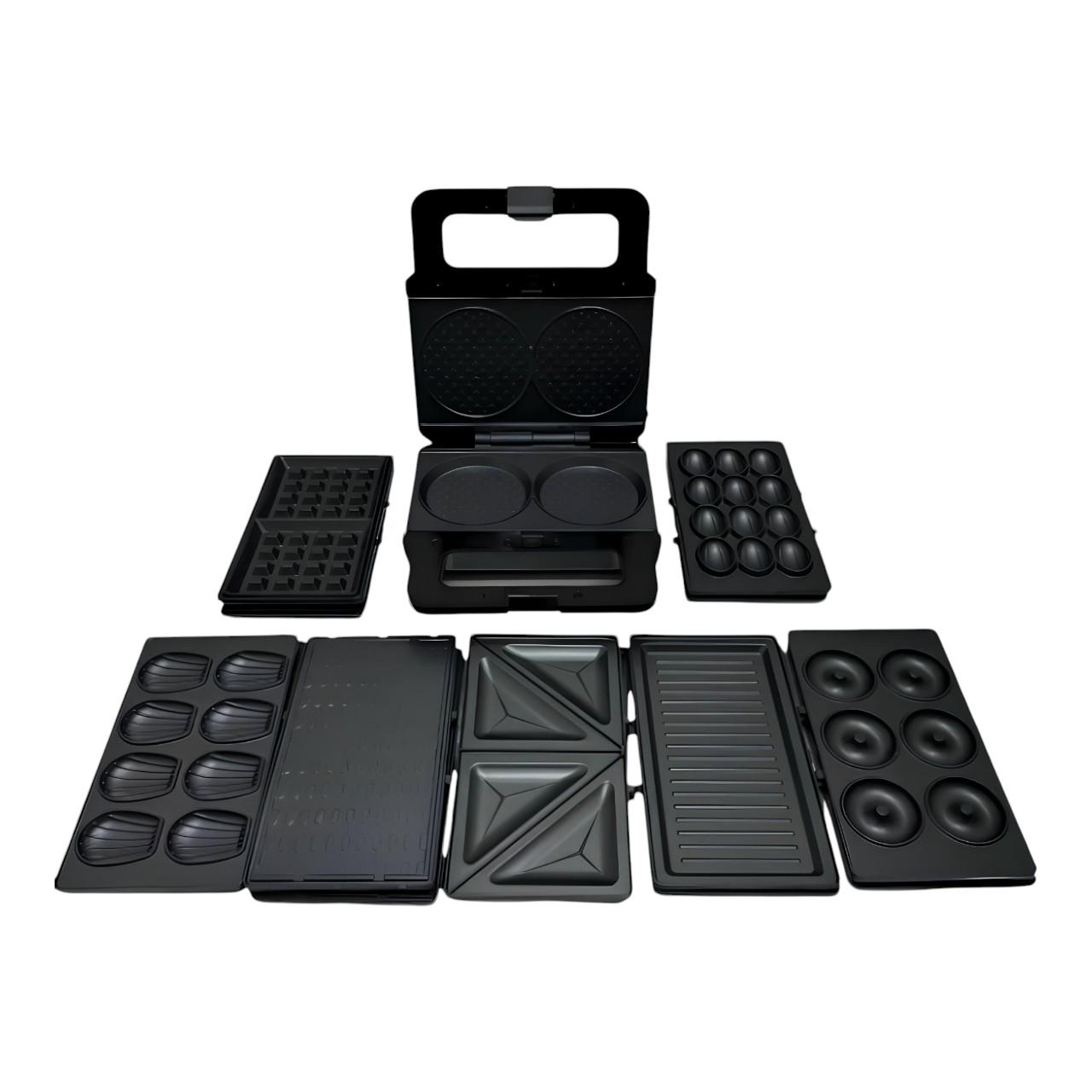 Мультимейкер Zepline ZP-808 с антипригарным покрытием и комплектом сменных пластин 2200 Вт (є206)