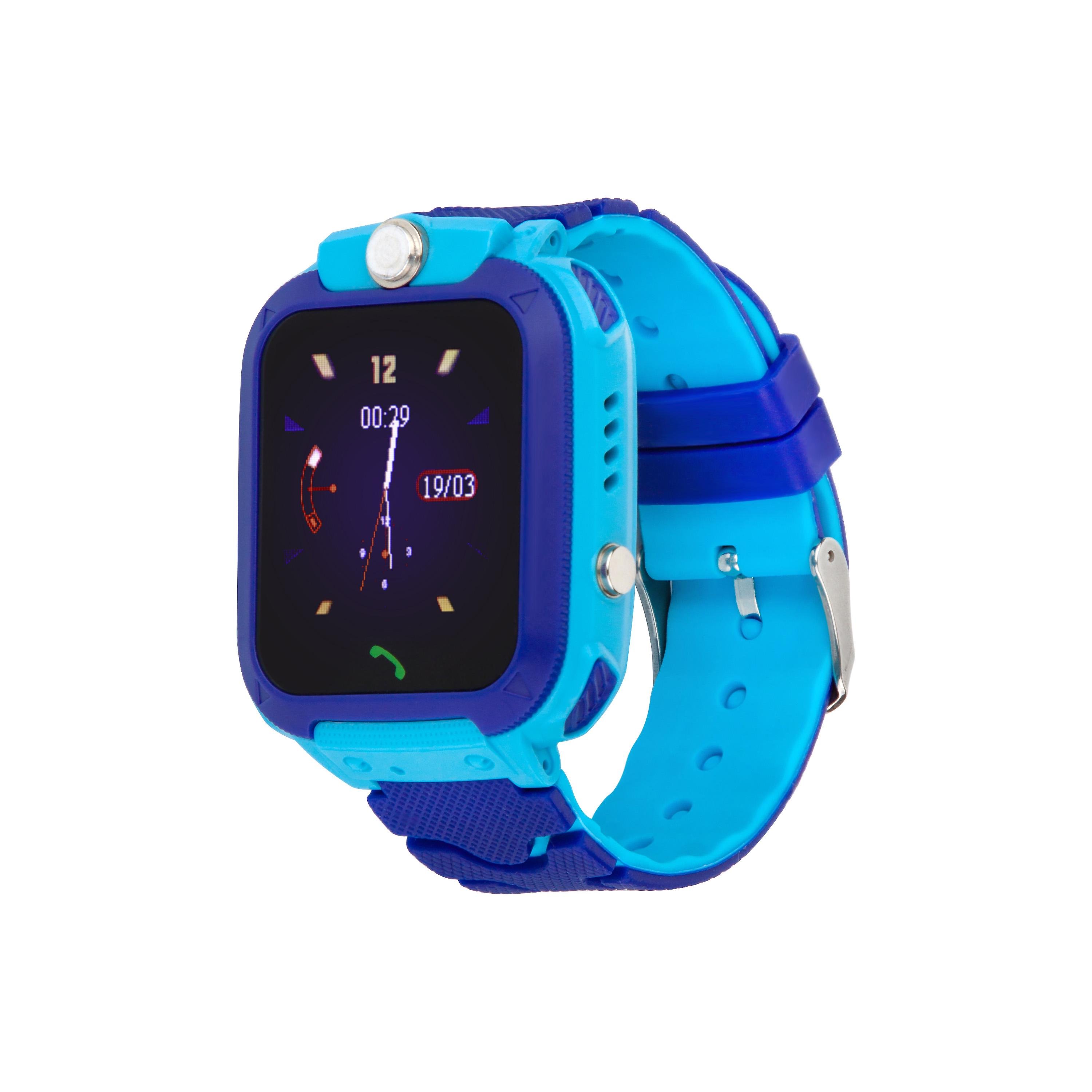 Дитячий смарт годинник-телефон з термометром Discovery D2000 THERMO Blue