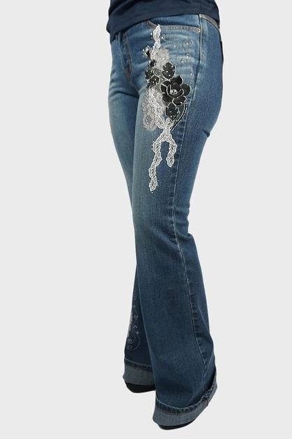 Джинсы женские Tantra S-1470 винтажные р. 48 Синий (17852174) - фото 8