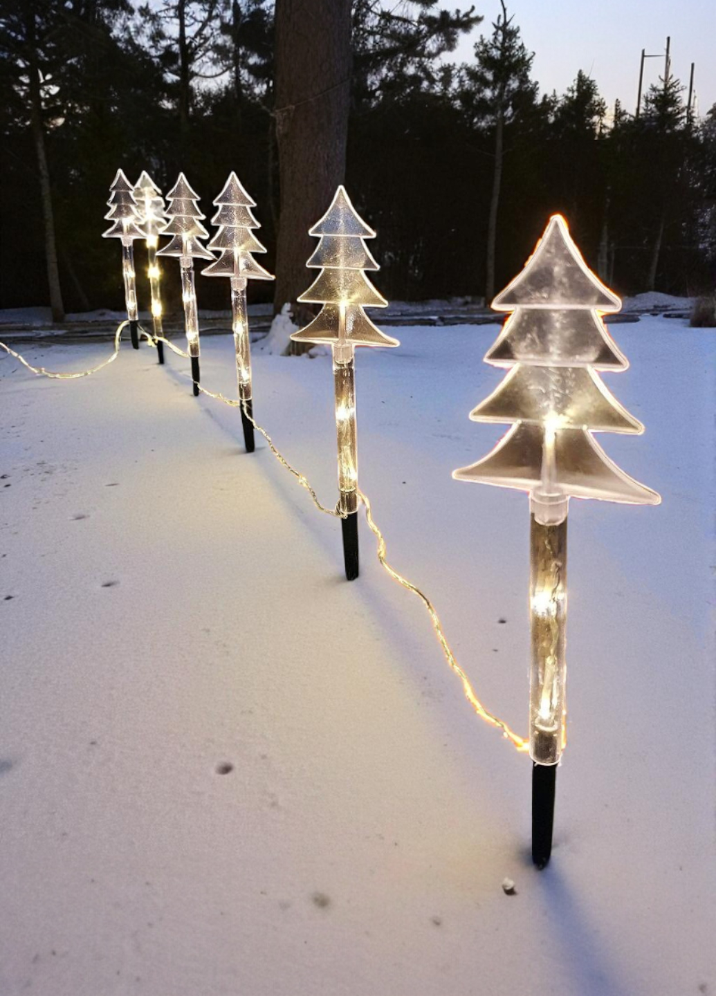 Гирлянда для сада LIVARNO Led Елки IP44 5 шт. Желтый (7898)