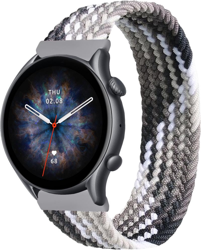 Ремешок Solo Loop Multi для Amazfit GTR 3 Pro (145 мм) Black Silver (33726-03)