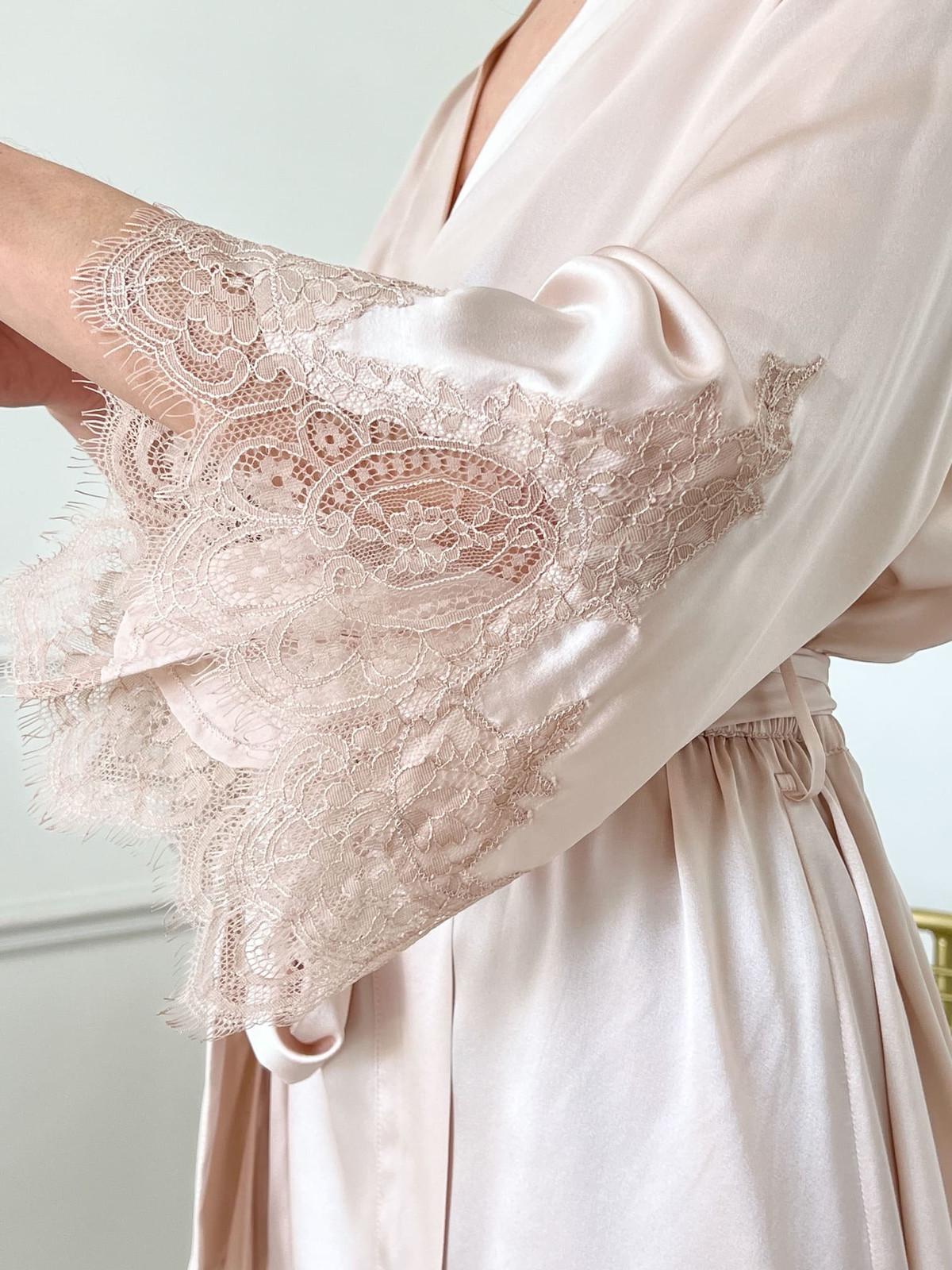 Халат Silk Kiss Будва L Бежевый (12765387) - фото 6 Халат Silk Kiss Будва L Бежевый (12765387) - фото 6