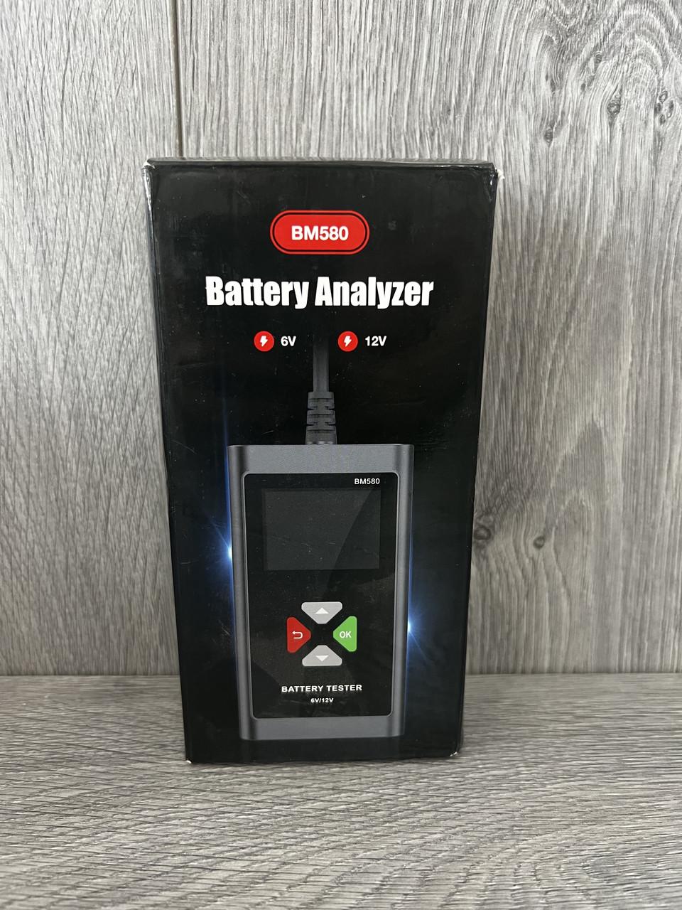 Тестер аккумулятора KINGBOLEN BM560 6V/12V проверка АКБ генератора пуска авто и мото LCD-экран