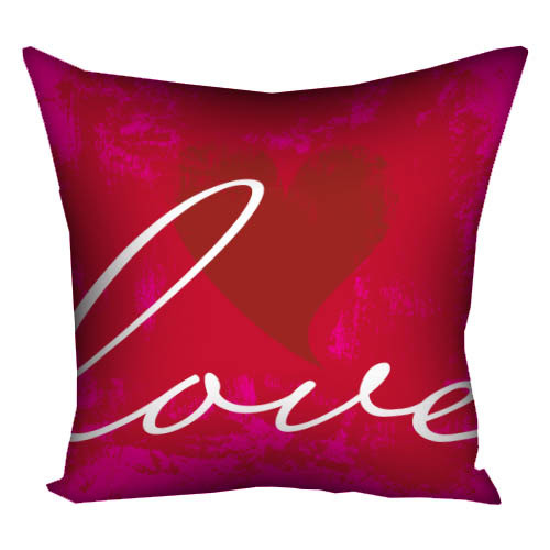 Подушка с принтом Love 30x30 см (3P_LP283)