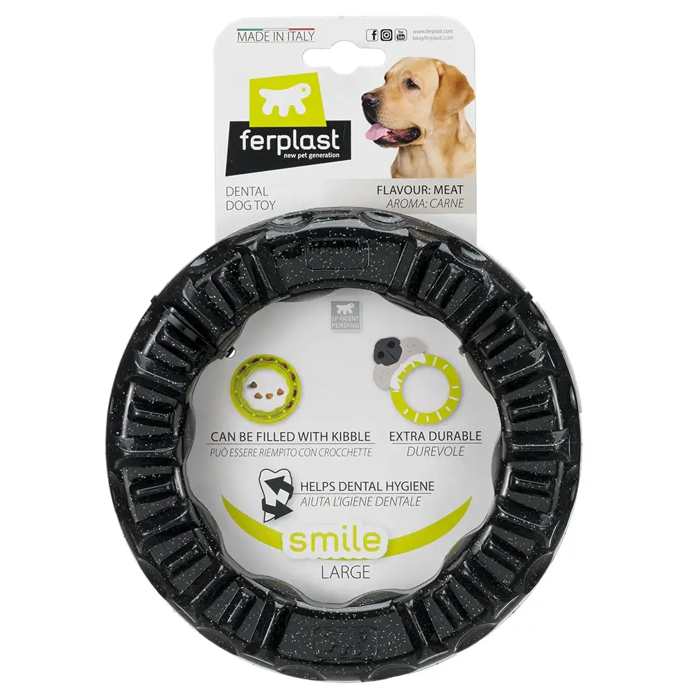 Игрушка для собак Ferplast Smile с кристаллами бикарбоната L 20x20х3,9 см Черный (86793017) - фото 3