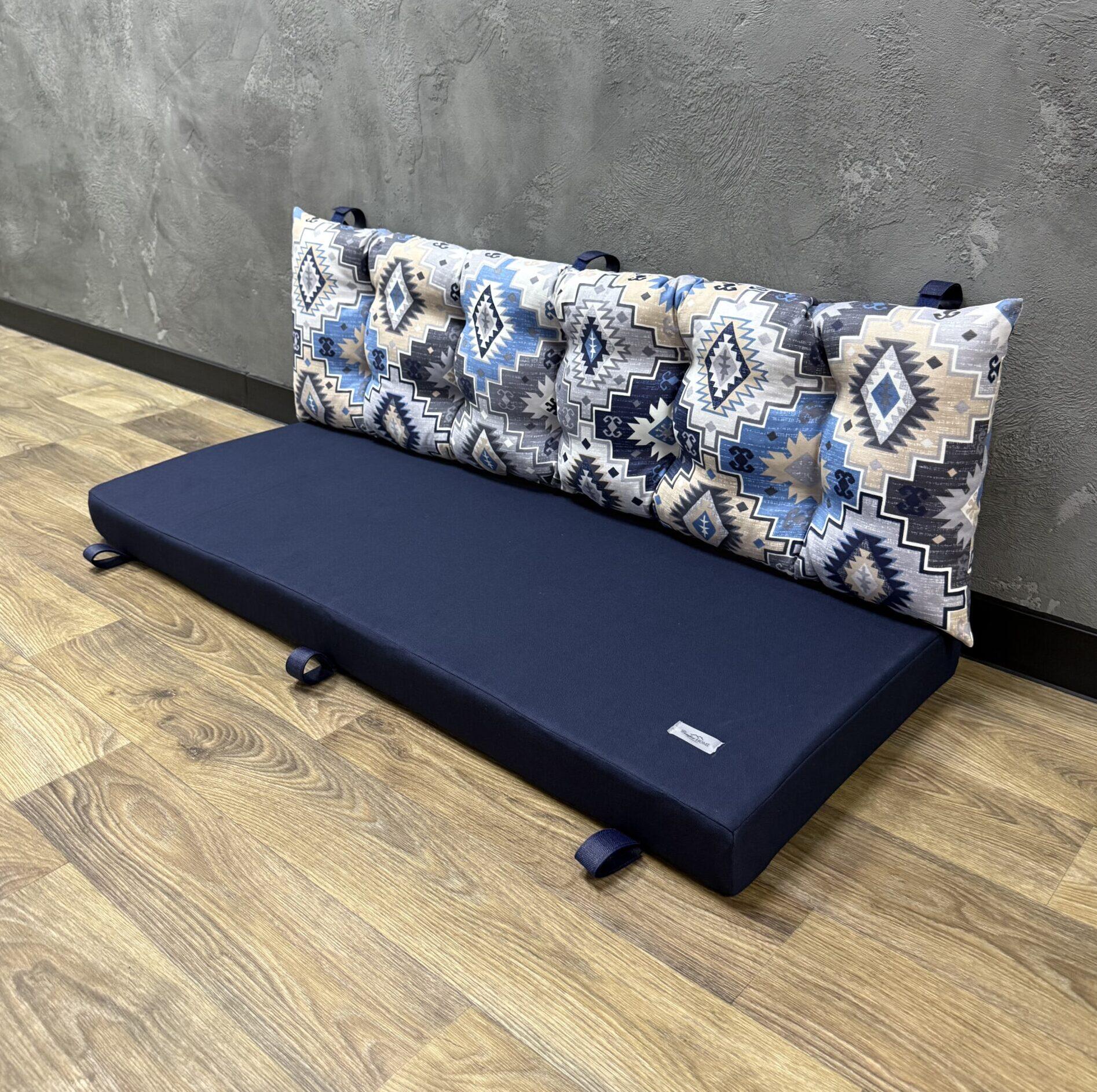 Матрас комбинированный Comfort Home Carpet blue на поддоны/качели/каркасы/садовая мебель панама 120х60х40х5 см