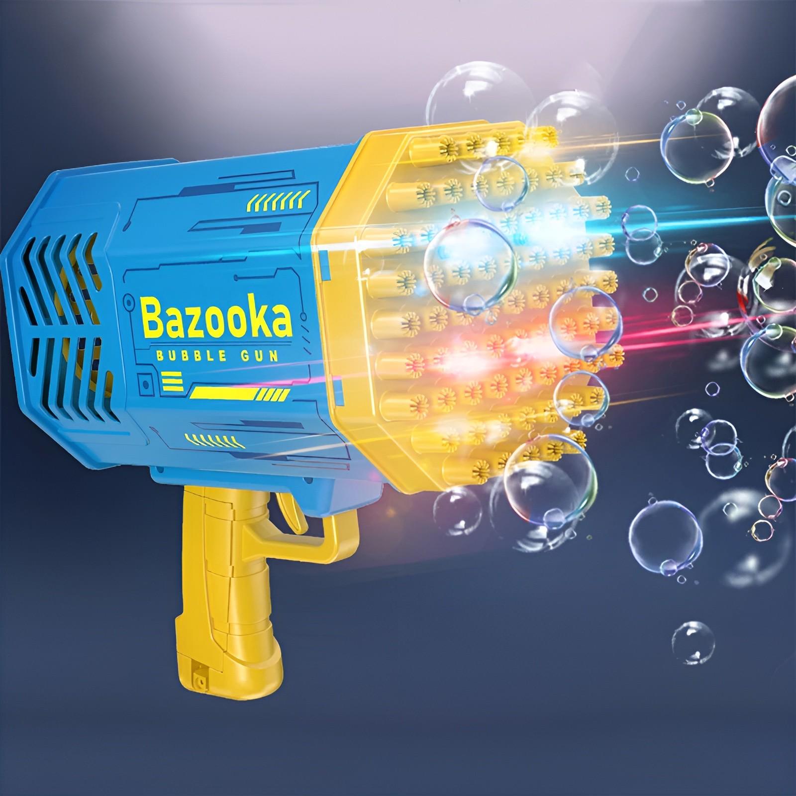 Пистолет-базука генератор мыльных пузырей Bazooka Bubble Gun Голубой - фото 2