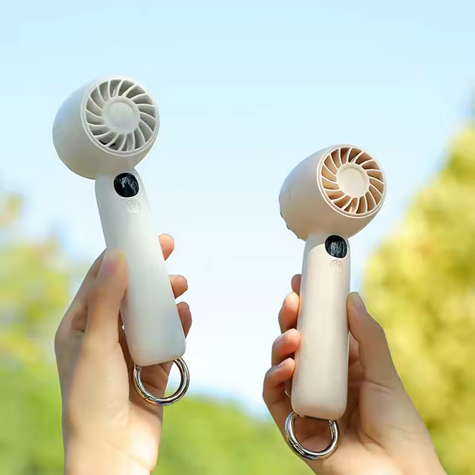 Вентилятор USB L-08 з акумулятором 1200 мАг Рожевий - фото 4