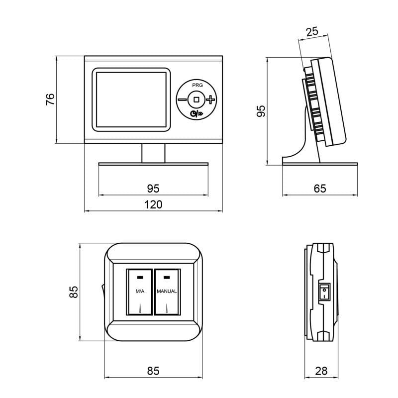 Термостат недельный программируемый Thermo Alliance ТА-2402RF радиоуправляемый - фото 2 Термостат недельный программируемый Thermo Alliance ТА-2402RF радиоуправляемый - фото 2