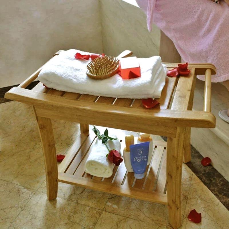 Табурет для ванной из дерева Иридос Тектона (ТВН-011624) Табурет для ванной из дерева Иридос Тектона (ТВН-011624)