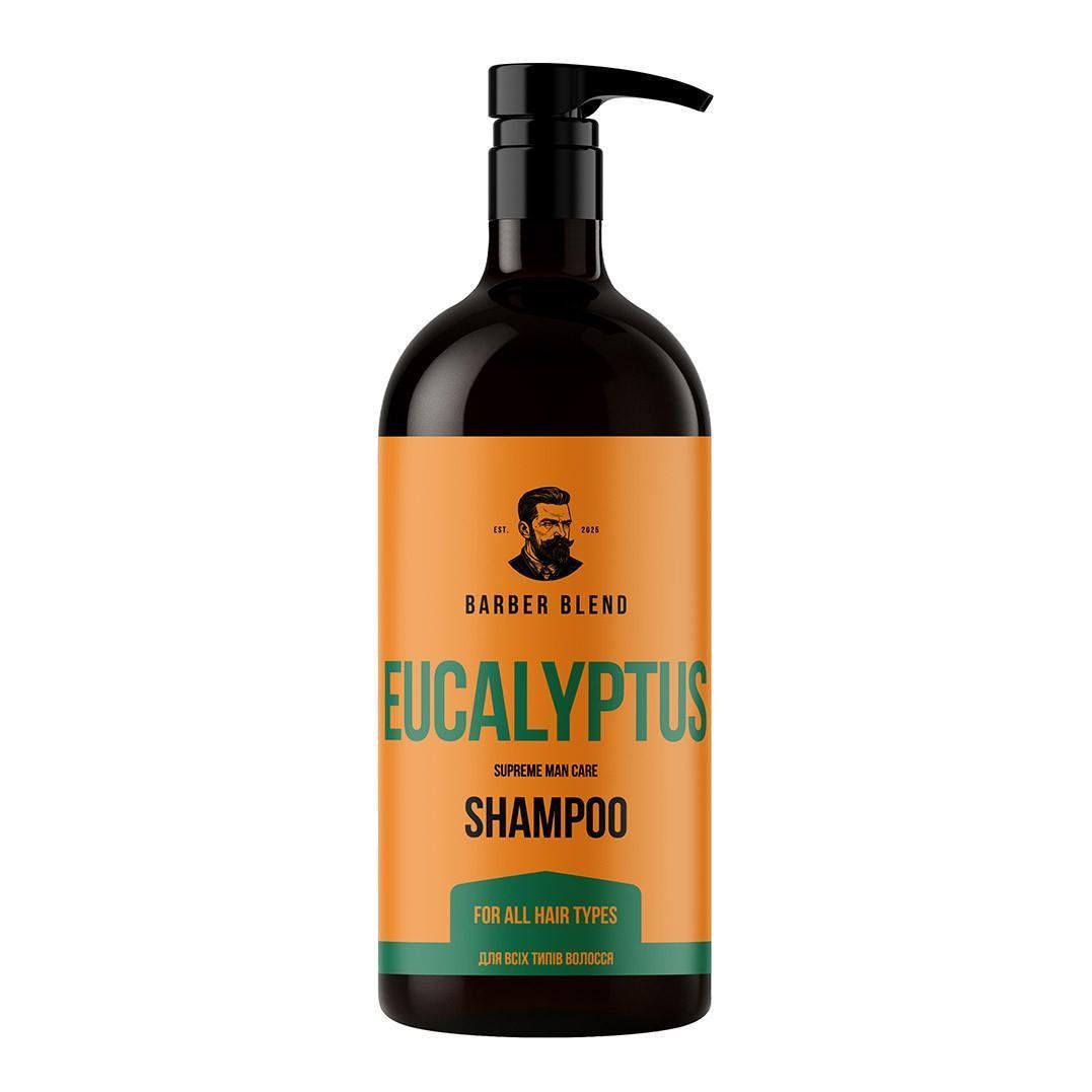 Шампунь для всех типов волос Eucalyptus BARBER BLEND для мужчин 1000 мл Шампунь для всех типов волос Eucalyptus BARBER BLEND для мужчин 1000 мл