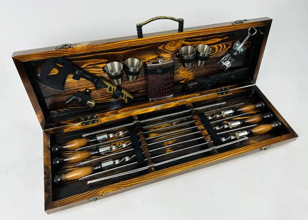 Набір шампурів в кейсі Фенікс 6 шт. (21-10-KS-7901) - фото 2