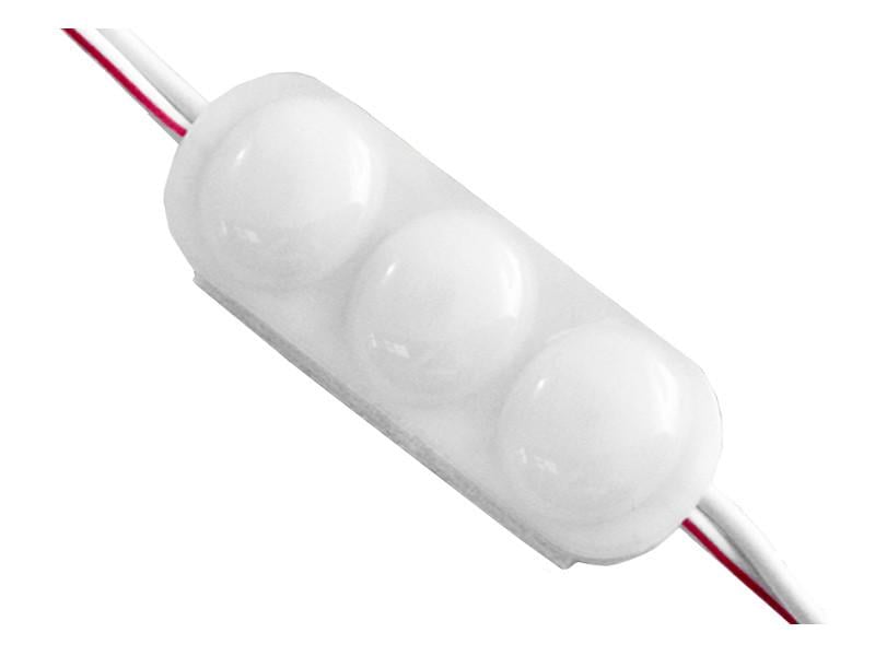 Светодиодный модуль SMD2835 3 LED 12В 1.2Вт IP65 6500К холодный белый (2914)