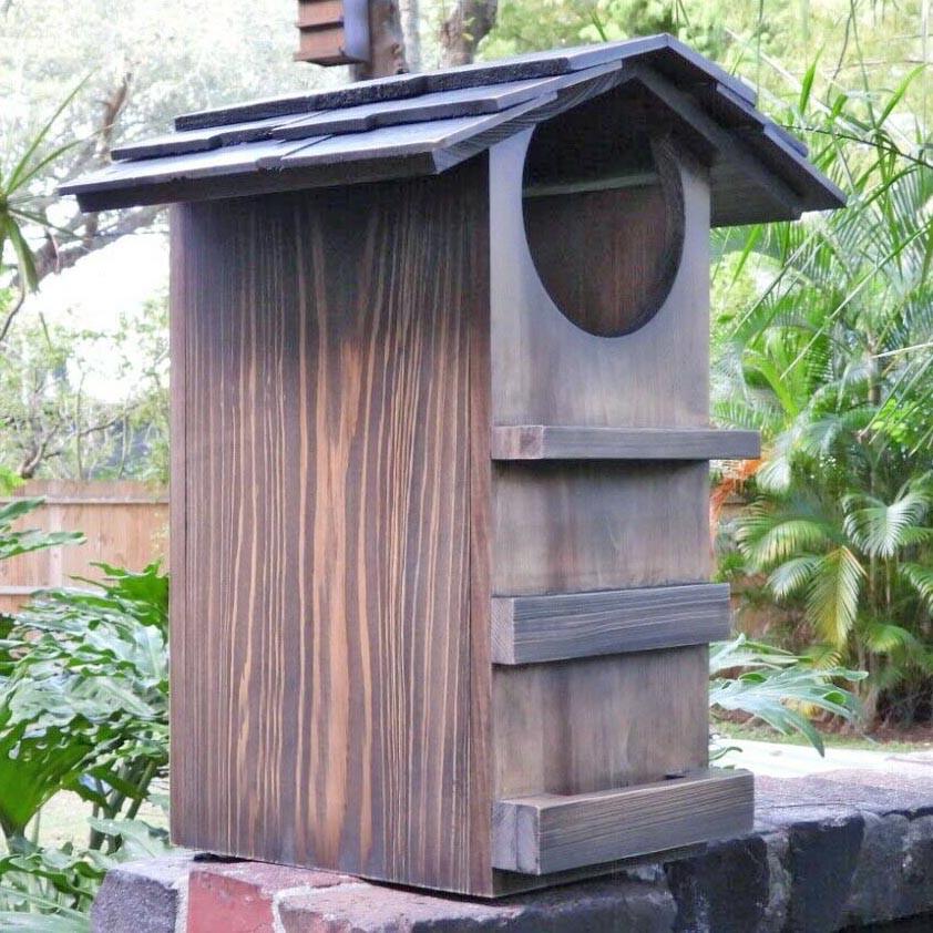 Домик для совы из дерева Розарка Сепия (ДСО-000508)