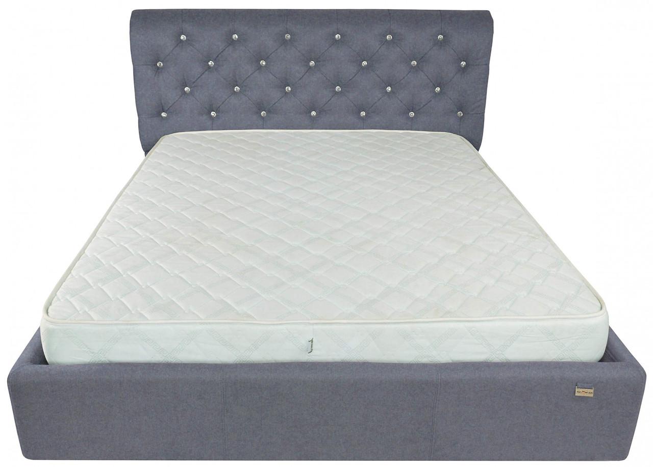 Ліжко двоспальне London Standart Fibril 16 C1 180х200 см Темно-сірий