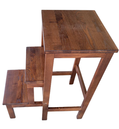 Табурет-стремянка складная 3 ступеньки Орех (12855165) - фото 3 Табурет-стремянка складная 3 ступеньки Орех (12855165) - фото 3