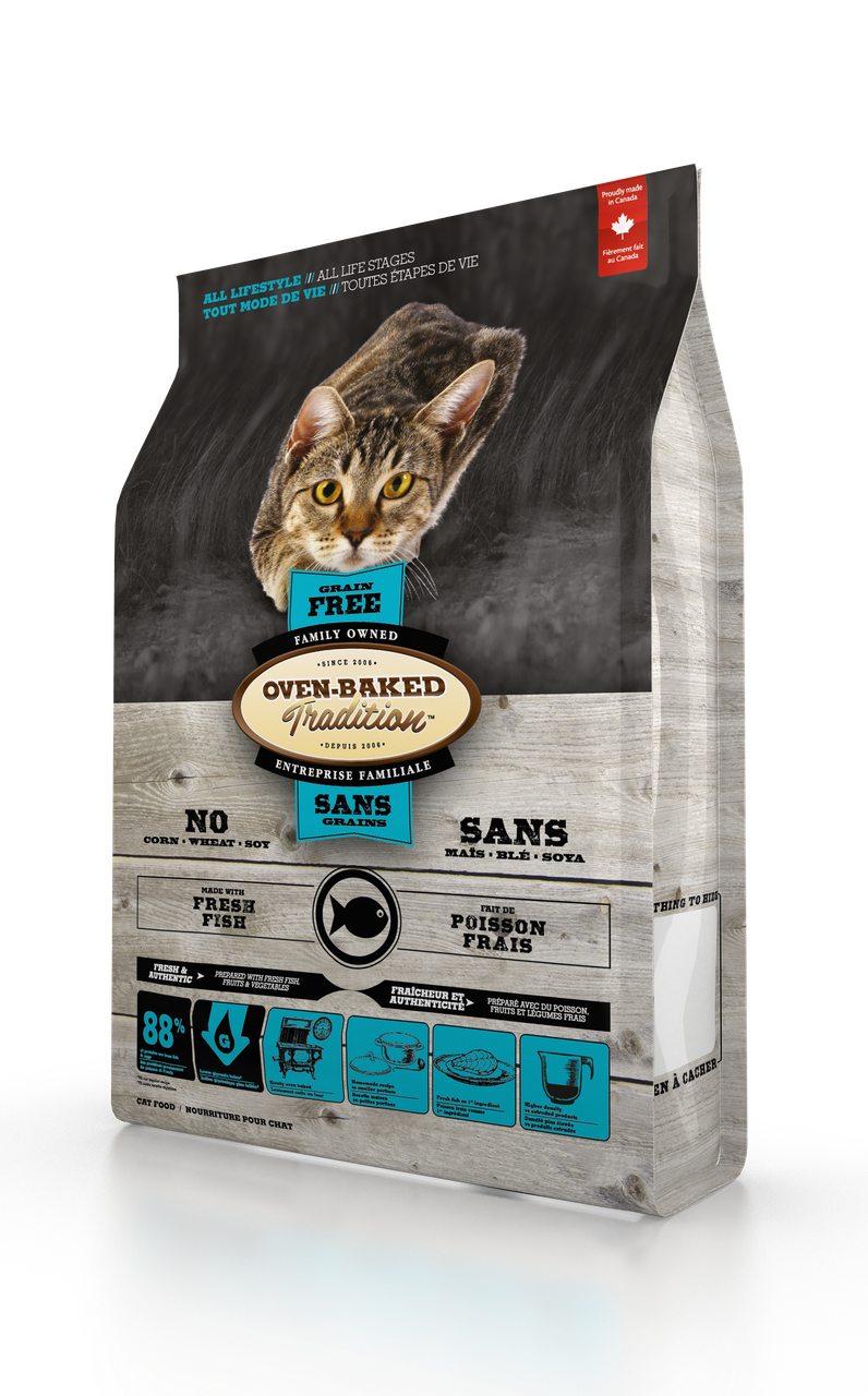 Корм сухой Oven-Baked Tradition беззерновой для кошек из свежей рыбы мяса 1,13 кг