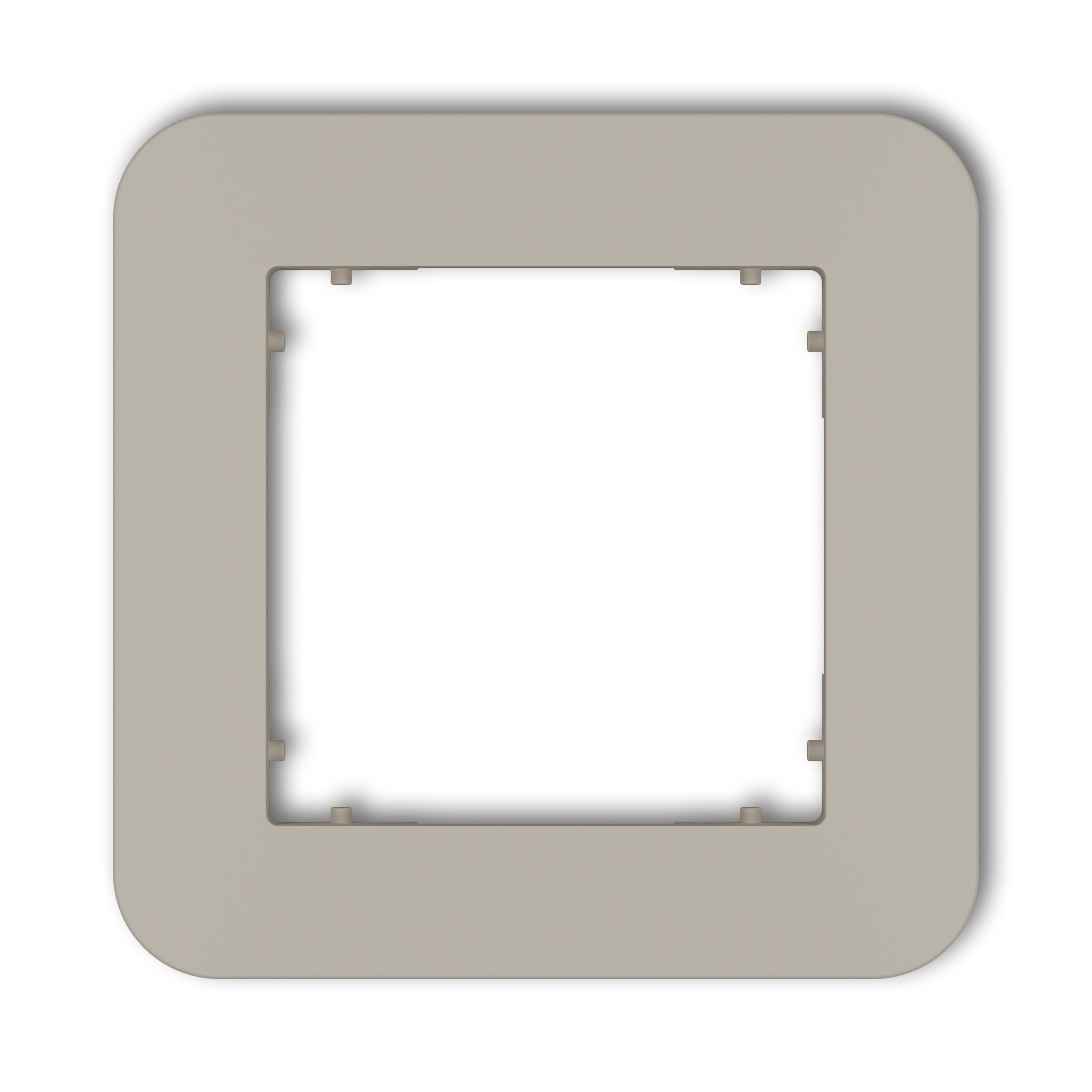 Рамка одинарная универсальная закругленная Karlik Mini Taupe (60MRTZ-1)