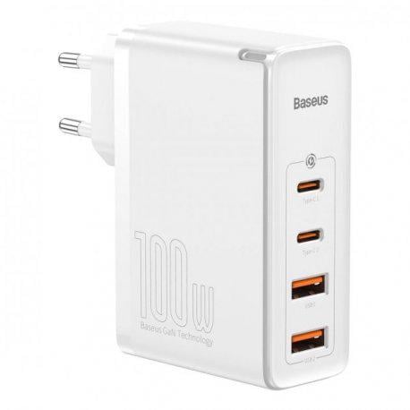 Зарядное устройство BASEUS GAN2 Pro Quick Charger 2Type-C/2USB White (CCGAN2P-L02)