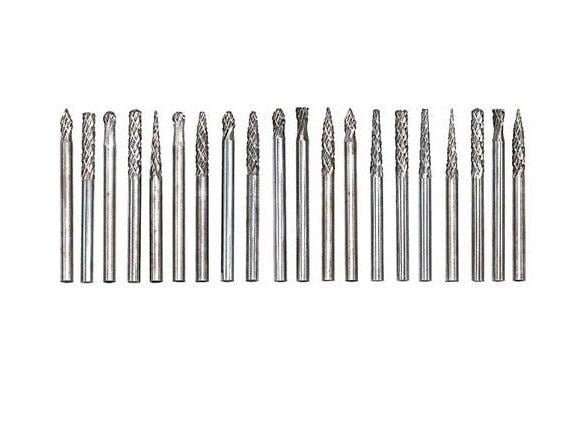 Набір з 20 борфрез по металу для гравера Dremel карбід вольфраму (439226) Набір з 20 борфрез по металу для гравера Dremel карбід вольфраму (439226)