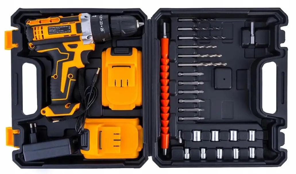 Шурупокрут акумуляторний DUKU з набором біт/свердел/інструментів і насадками в кейсі з 2-ма акумуляторами 24V 5Ah - фото 9 Шурупокрут акумуляторний DUKU з набором біт/свердел/інструментів і насадками в кейсі з 2-ма акумуляторами 24V 5Ah - фото 9