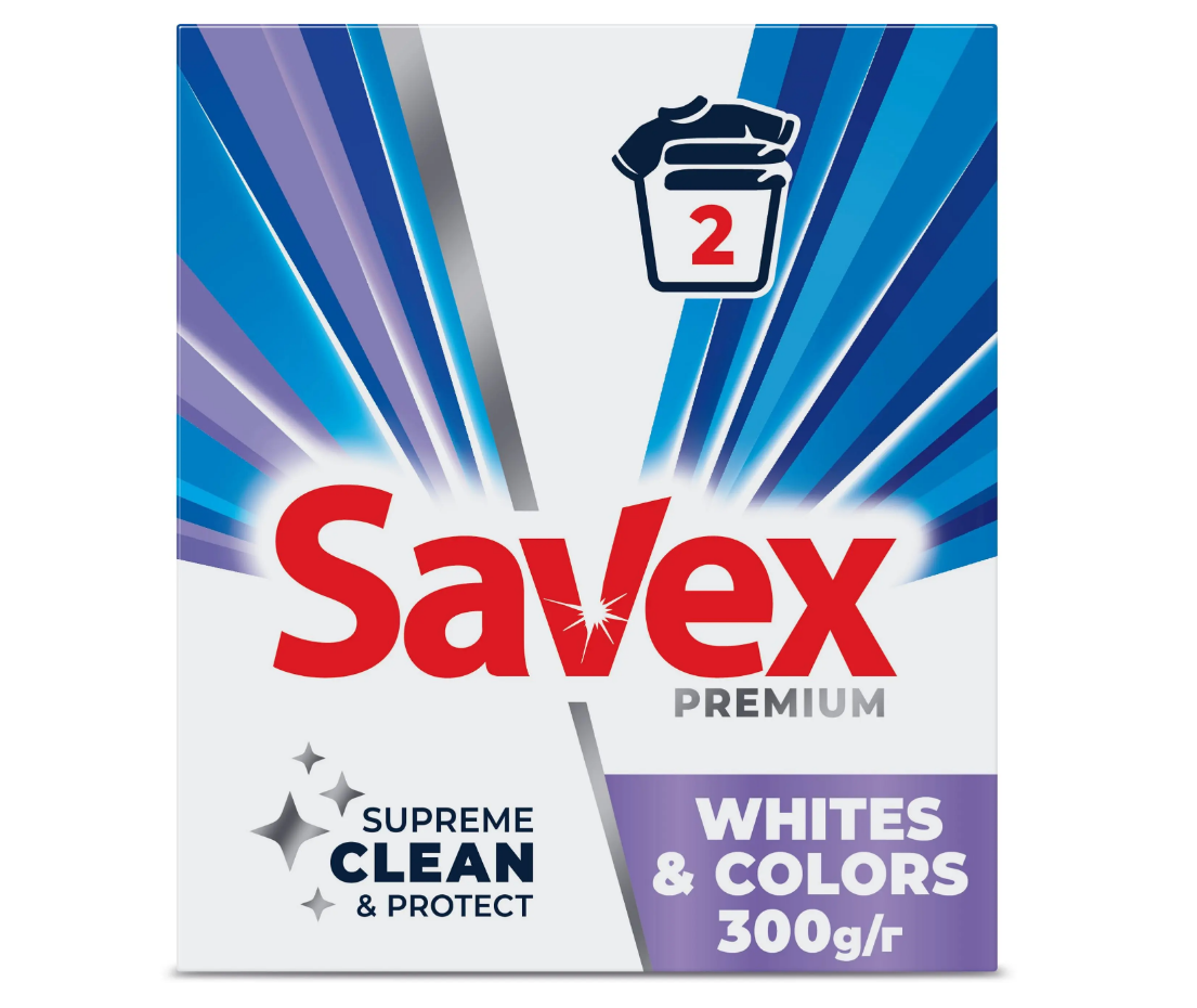 Пральний порошок Savex автомат White Colors 300 г (3800024049224)