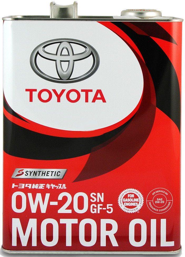 Моторное масло Toyota Motor Oil SP 0W-20 4 л