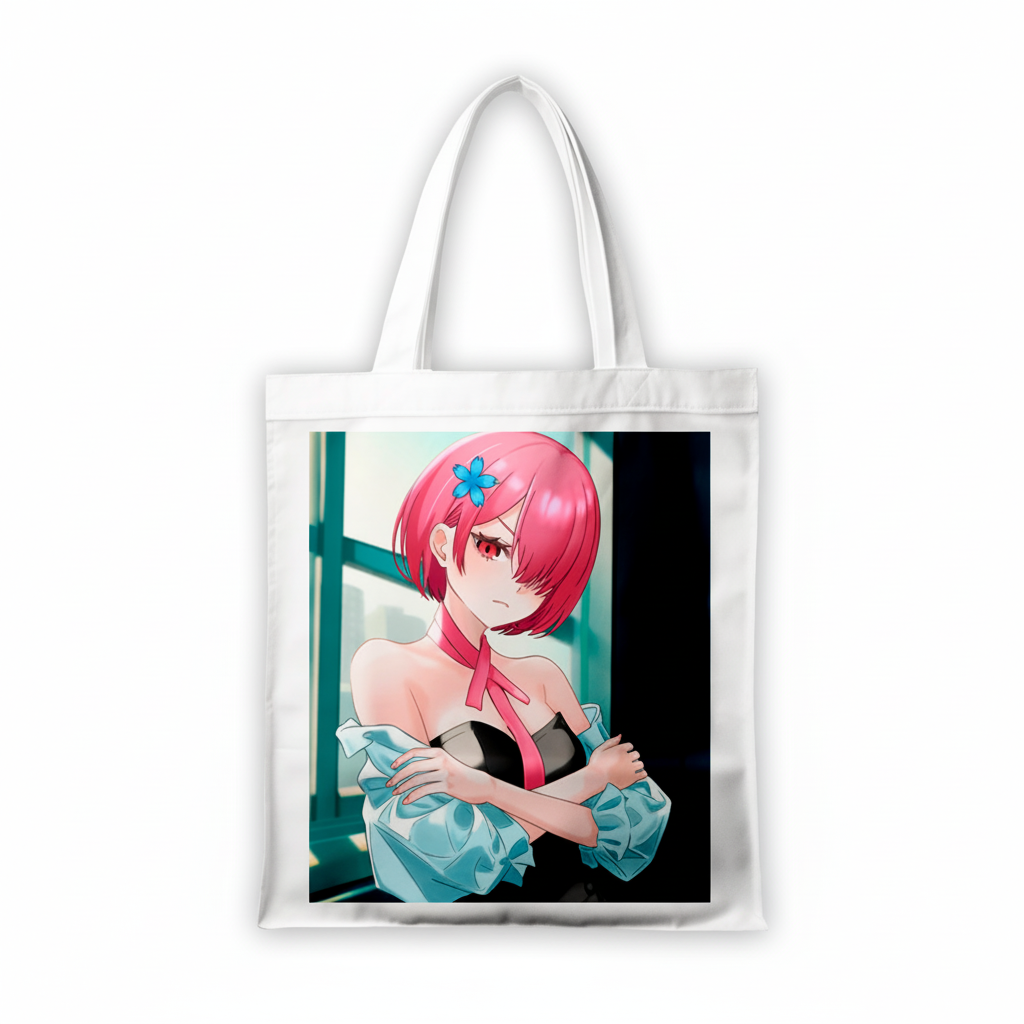 Сумка-шопер Re Zero Kara Hajimeru Isekai Seikatsu Рам з габардину Білий (6719)