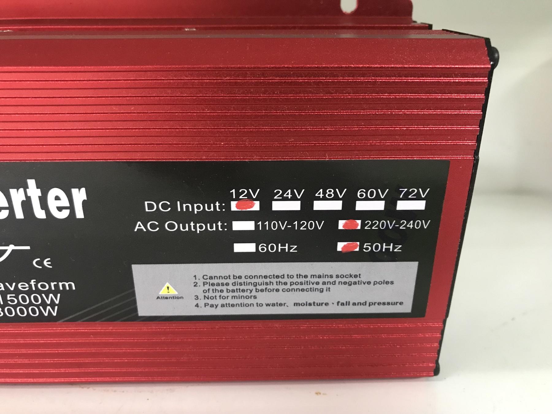 Інвертор 12v/220v 3000 Вт чиста синусоїда - фото 5 Інвертор 12v/220v 3000 Вт чиста синусоїда - фото 5