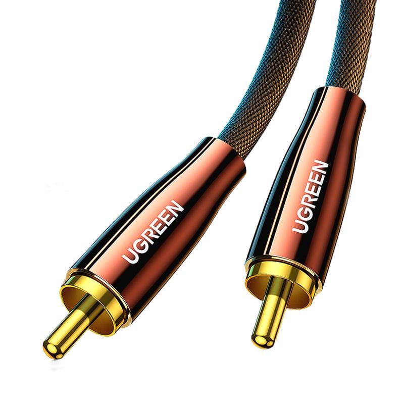 Аудио кабель коаксиальный UGREEN AV155 RCA Coaxial PRO Cable Copper Case Braid S/PDIF 1 м Black (70684)