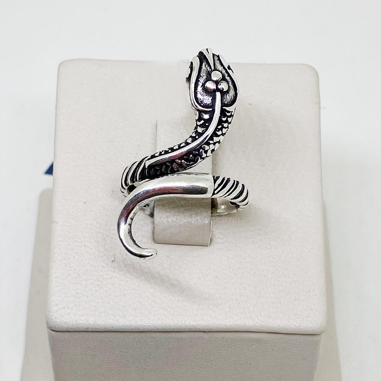 Кольцо серебряное Змея р. 16,5 3,5 г (1804024184)